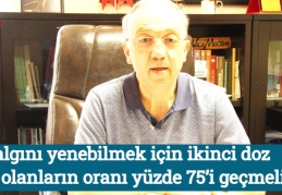 Salgını yenebilmek için ikinci doz aşı olanların oranı yüzde 75’i geçmeli