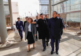 Sanat Merkezi inşaatını gezdiler