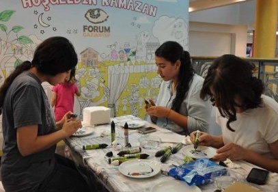 Sanata gönül veren kadınlar için özel atölye çalışması