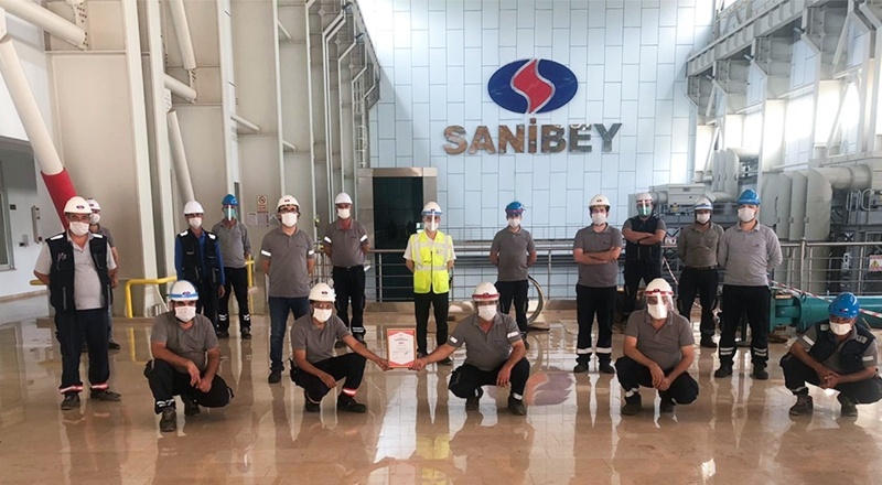 Sanko Enerji Sanibey Barajı ve Hidroelektrik Santrali’ne covid-19 güvenli üretim belgesi