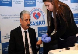 Sanko fuarda stand açtı
