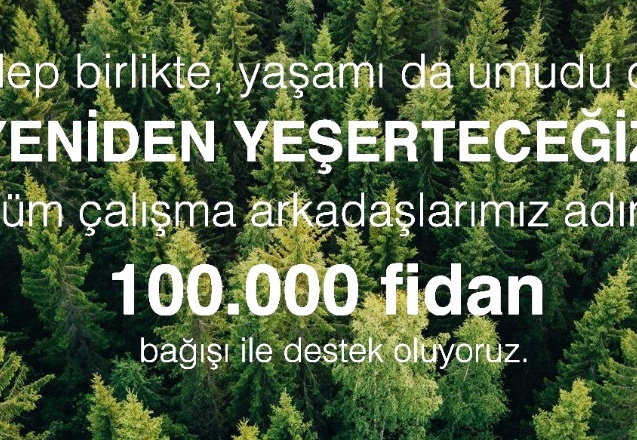 SANKO Holding 100 bin adet fidan desteğinde bulundu
