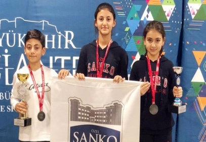 SANKO Okulları Genç Erkek Tenis takımı il ikincisi oldu 