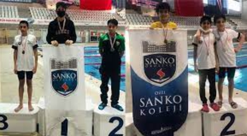 Sanko okulları öğrencileri 27 madalya kazandı