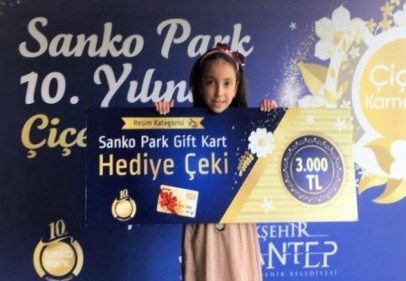 SANKO Okulları öğrencisi resim yarışmasında birinci oldu
