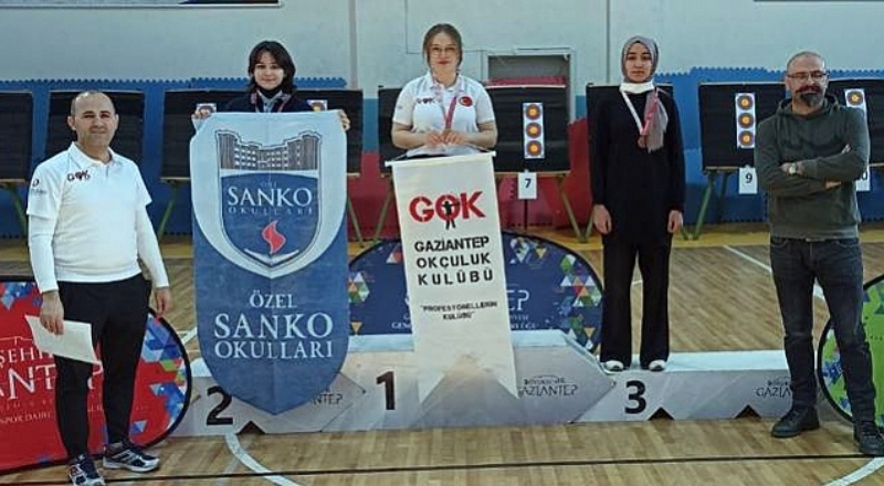 SANKO Okulları’na okçulukta 3 madalya