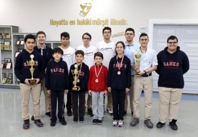 SANKO Okulları, satrançta birincilikleri kimseye bırakmadı
