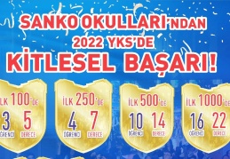 Sanko okullarından ilk 100'de 5 derece