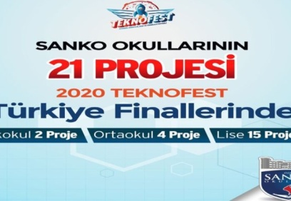 SANKO Okulları’nın 21 projesi TEKNOFEST 2020 finallerinde