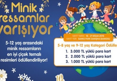 SANKO Park ödüllü resim yarışması düzenleyecek 