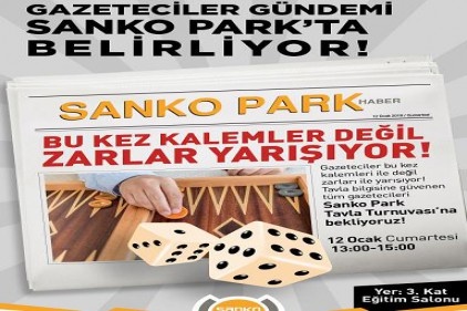 Sanko Park, ödüllü tavla turnuvası düzenleyecek