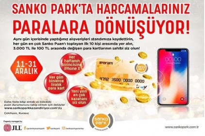 SANKO Park&#039;ta harcamalar paraya dönüşüyor