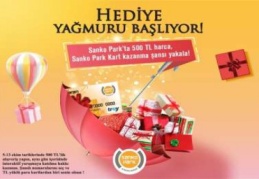 Sanko Park’ta hediye yağmuru başladı