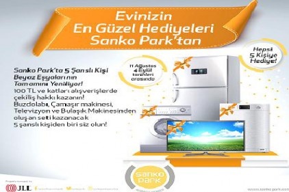 Sanko Park&#039;ta hediyeler sürüyor