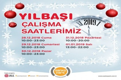 SANKO Park&#8217;ta yılbaşı etkinliği 