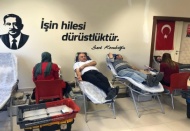Sanko Tekstil İşletmeleri yönetici ve çalışanları kan bağışladı