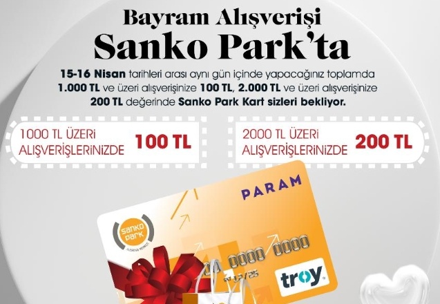 Sanko’dan alış-verişe çek kampanyası