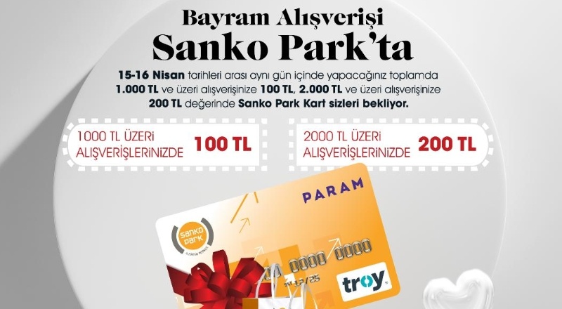 Sanko’dan alış-verişe çek kampanyası