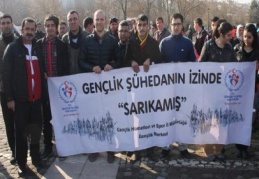 'Sarıkamış Şehitlerini Anma Yürüyüşü' düzenlendi