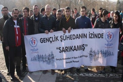 &#039;Sarıkamış Şehitlerini Anma Yürüyüşü&#039; düzenlendi