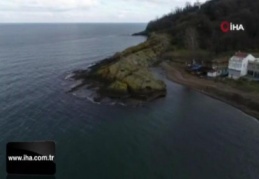 Şaşırtan ‘Timsah Adası' havadan görüntülendi