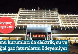 Sayıştay tespit etti: Kamu kurumları da elektrik, su ve doğal gaz faturalarını ödeyemiyor