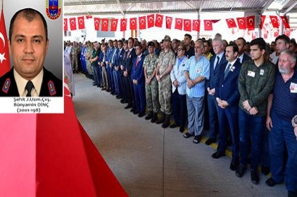 Şehit Jandarma Uzman Çavuş Dinç, son yolculuğuna uğurlandı