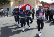 Şehit polis memuru için tören düzenlendi 