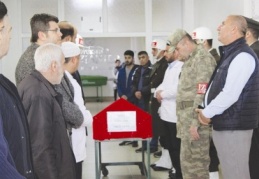 Şehit Uzman Çavuşun cenazesi memleketine gönderildi