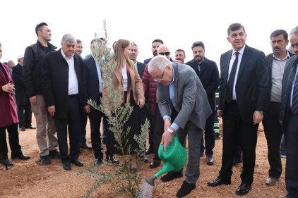 Şehitkamil&#039;de 13 bin fidan toprakla buluştu 