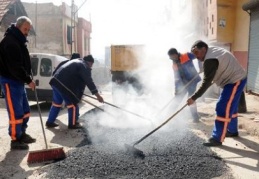 Şehitkamil’de çukurlar onarılıyor