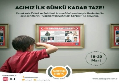 Şehitler için sergi açıldı