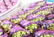 Şeker hastalarına özel mor baklava