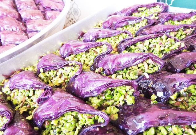 Şeker hastalarına özel mor baklava