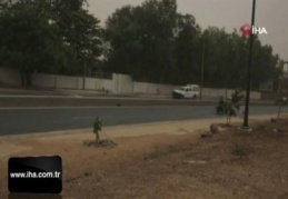 Senegal, kum fırtınası ve toz bulutunun etkisi altında