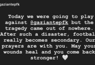 Sergio Oliveira’dan, Gaziantep FK mesajı: “Umarız yaralarınızı sarar ve daha güçlü geri dönersiniz”