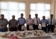 Sergiye katılanlara havlu hediye edildi