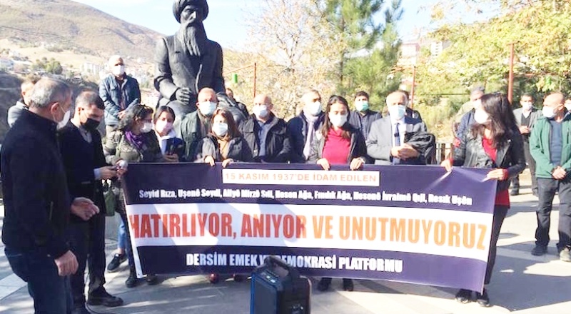 Seyit Rıza ve arkadaşları Dersim'de anıldı: 83 yıldır mahkemenin tutanakları açıklanmış değil