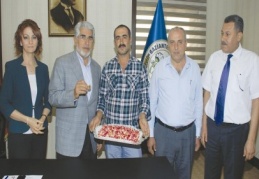 Sezonun ilk Antepfıstığı Yeşerti Köyü’nden geldi