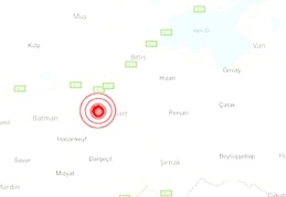 Siirt'te 5.2 büyüklüğünde deprem