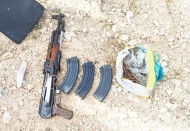 Silah ve bomba yapımında kullanılan malzemeler ele geçirildi