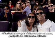 Sinemaya en sık çok 16 yaş üstü öğrenciler ve genç çalışanlar gidiyor