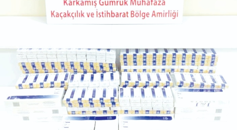 Sınır kapısında bin 250 paket kaçak sigara ele geçirildi