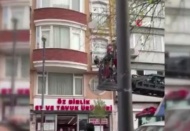 Şişli'de korku dolu anlar