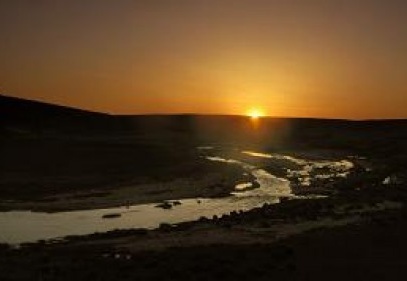 Sıtma Pınar Çayı’nda gün batımı