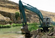 Sıtma Pınar çayında ıslah çalışması yapılıyor