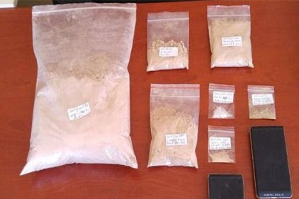 Sokak arası baklava imalatçısında uyuşturucu