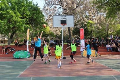 Sokak basketboluna yoğun ilgi