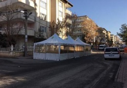 Sokakta taziye uygulaması kent halkını rahatsız ediyor