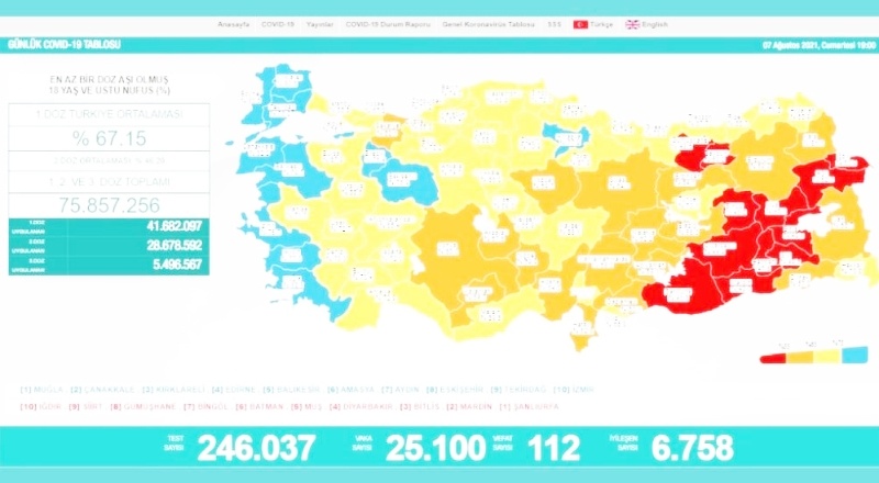 Son 24 saatte 25 bin 100 vaka, 112 ölüm